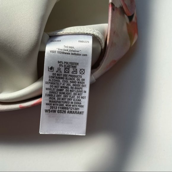 Ted Baker Beautiful Amaranth Floral Pencil Skirt Sz 4 (10/12) - Picture 7 of 9